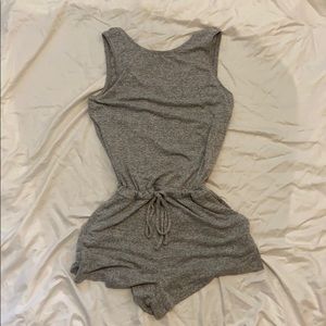 Gap knit grey romper